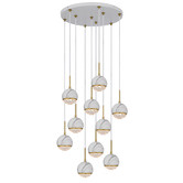 Bright Sea Lighting Oneta 10 Light Iron Pendant