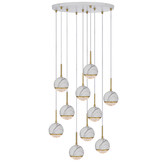Bright Sea Lighting Oneta 10 Light Iron Pendant