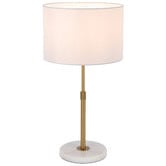 Bright Sea Lighting Ivar Marble &amp; Brass Table Lamp