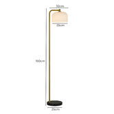 Bright Sea Lighting Kir Marble Floor Lamp