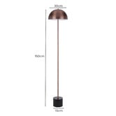 Bright Sea Lighting Orlo Marble Floor Lamp