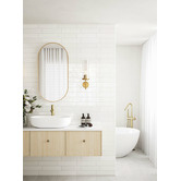 Bright Sea Lighting Alexia Metal &amp; Glass Wall Lamp