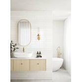 Bright Sea Lighting Alexia Metal &amp; Glass Wall Light