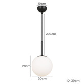 Bright Sea Lighting Egan Ples Iron Pendant Light