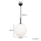 Bright Sea Lighting Egan Ples Iron Pendant Light