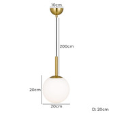 Bright Sea Lighting Egan Ples Iron Pendant Light
