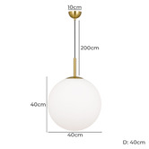Bright Sea Lighting Egan Ples Iron Pendant Light