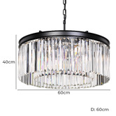 Bright Sea Lighting Klidny Crystal &amp; Iron Pendant Light
