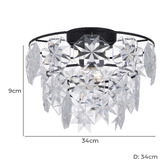 Bright Sea Lighting Breanna Metal DIY Batten Fix Ceiling Light