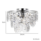 Bright Sea Lighting Alison Metal Batten Fix Ceiling Light
