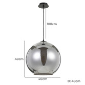 Bright Sea Lighting Kour Metal &amp; Glass Pendant Light