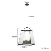 Bright Sea Lighting Marva 4 Light Pendant