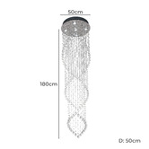 Bright Sea Lighting 180cm Edith 5 Light Pendant