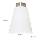 Bright Sea Lighting Jillian Glass DIY Batten Fix Ceiling Light