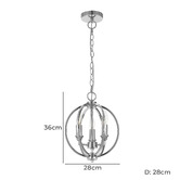 Bright Sea Lighting Mark 3 Light Metal Pendant