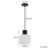 Bright Sea Lighting Nevis 20cm Pendant Light