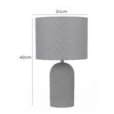 Bright Sea Lighting Grey Shannon Table Lamp