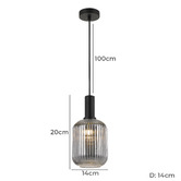 Bright Sea Lighting Pivo 1 Light Glass Pendant