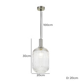 Bright Sea Lighting Pivo 1 Light Glass Pendant