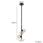 Bright Sea Lighting Moran 3 Light Pendant