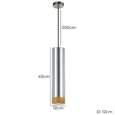 Bright Sea Lighting Pokles 1 Light Aluminium Pendant