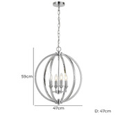 Bright Sea Lighting Mark 4 Light Metal Pendant