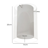 Bright Sea Lighting Arwen Glass DIY Batten Fix Ceiling Light