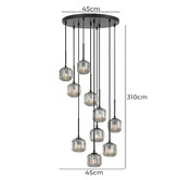 Bright Sea Lighting Bobo 10 Light Pendant