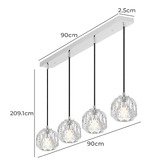 Bright Sea Lighting Zaha 4 Light Pendant