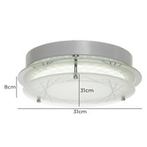 Bright Sea Lighting Margie Metal &amp; Glass Oyster Light