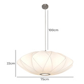 Bright Sea Lighting Large White Lastura Pendant Light