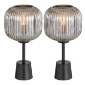 Bright Sea Lighting Elara Frosted Glass Table Lamps