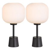 Bright Sea Lighting Elara Frosted Glass Table Lamps