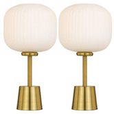 Bright Sea Lighting Elara Frosted Glass Table Lamps