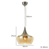 Bright Sea Lighting Tocit 1 Light Metal Pendant