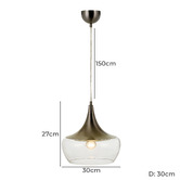 Bright Sea Lighting Tocit 1 Light Metal Pendant