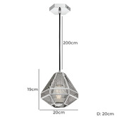 Bright Sea Lighting Short Magnus Iron Pendant Light