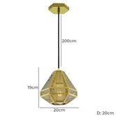 Bright Sea Lighting Short Magnus Iron Pendant Light