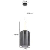 Bright Sea Lighting Alayna Medium Iron Pendant Light