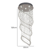 Bright Sea Lighting 120cm Savina 5 Light Pendant