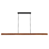 Bright Sea Lighting Macey Walnut LED Linear Pendant Light
