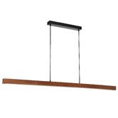 Bright Sea Lighting Macey Walnut LED Linear Pendant Light