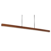Bright Sea Lighting Macey Walnut LED Linear Pendant Light