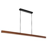 Bright Sea Lighting Macey Walnut LED Linear Pendant Light