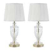 Bright Sea Lighting Haniel Iron &amp; Glass Table Lamps