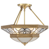Bright Sea Lighting Clarisse Brass Pendant Light