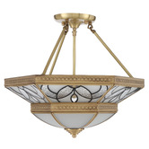 Bright Sea Lighting Clarisse Brass Pendant Light
