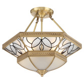 Bright Sea Lighting Clarisse Brass Pendant Light