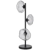Bright Sea Lighting Amelie Smoked Glass 3 Light Table Lamp