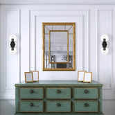 Bright Sea Lighting Ria 2 Light Metal &amp; Glass Wall Lamp
